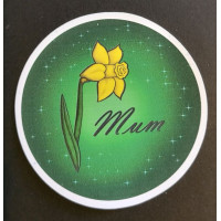 Sticker - Mum's Daff - green